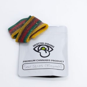 THC Infused Sour Strips (80mg)